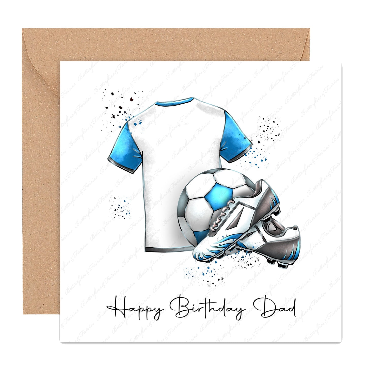 Personalised Football Birthday Card - Lots of kit colours available