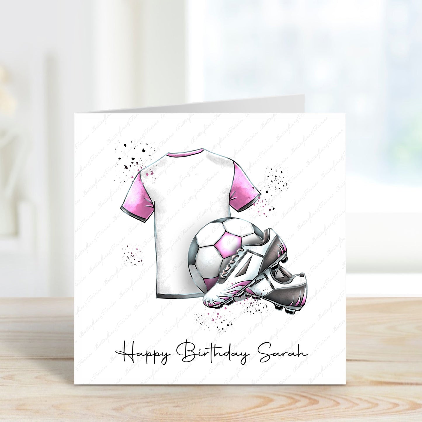 Personalised Football Birthday Card - Lots of kit colours available