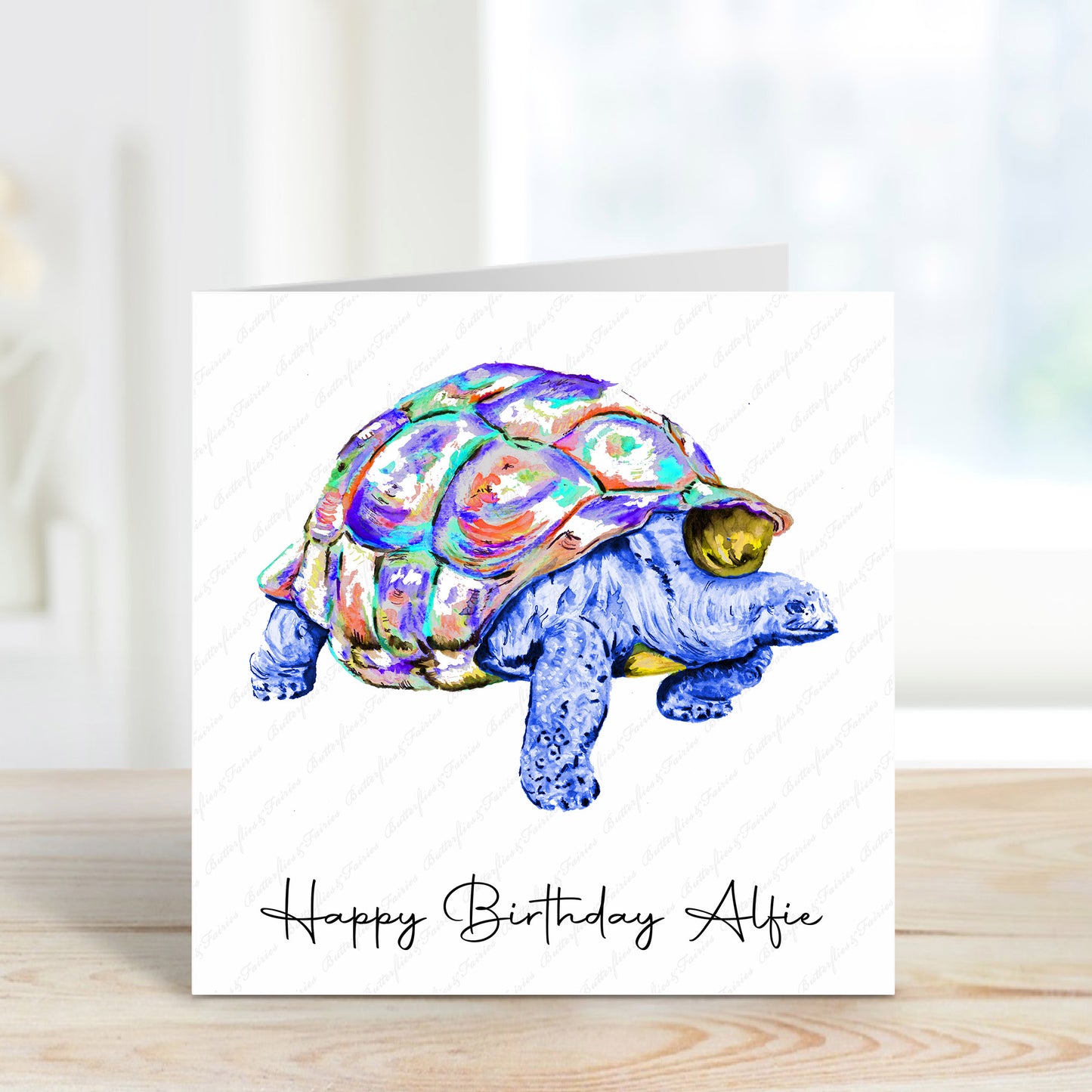 Personalised Tortoise Birthday Card