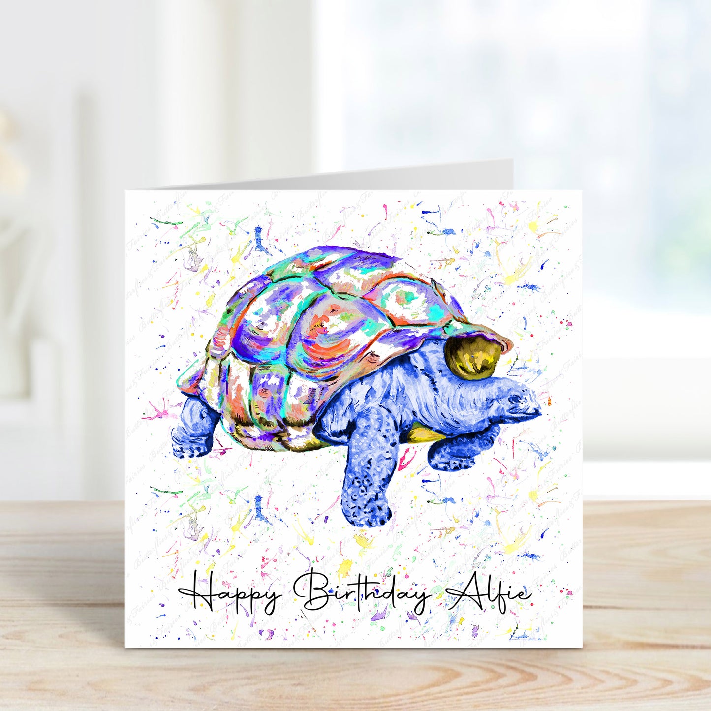 Personalised Tortoise Birthday Card