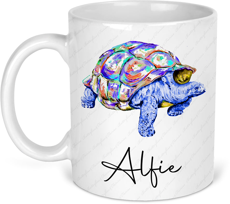 Personalised Tortoise Mug and Coaster Set