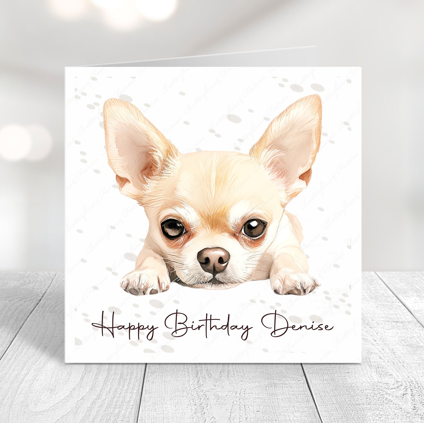 Personalised Chihuahua Birthday Card