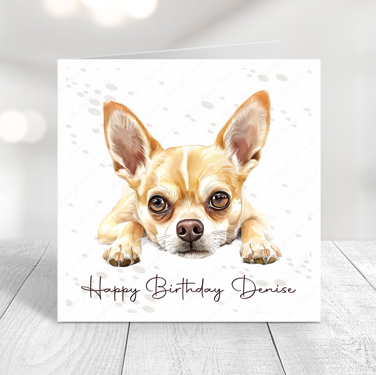 Personalised Chihuahua Birthday Card