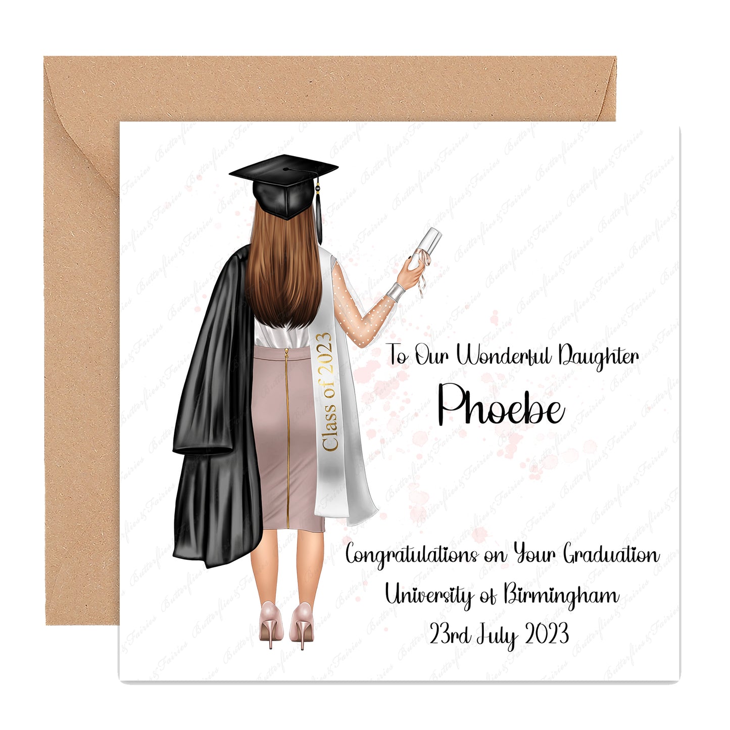 Personalised Graduation Congratulations Card Class of 2023