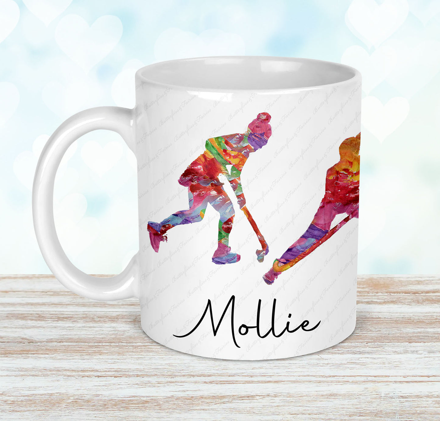 Personalised Hockey Mug and Coaster Set