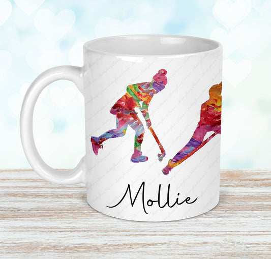 Personalised Hockey Mug and Coaster Set