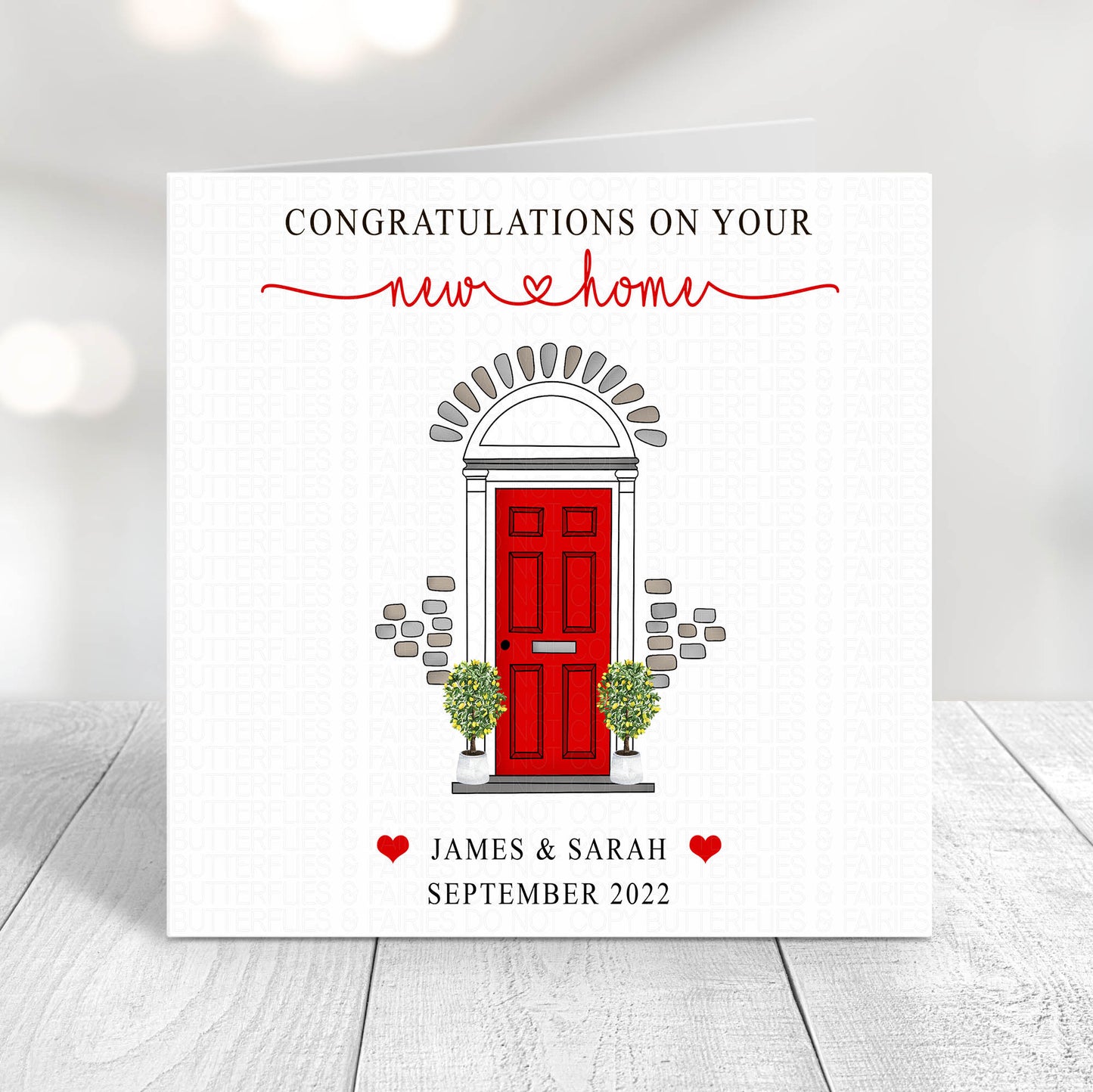 Personalised Good Luck in Your New Home Card