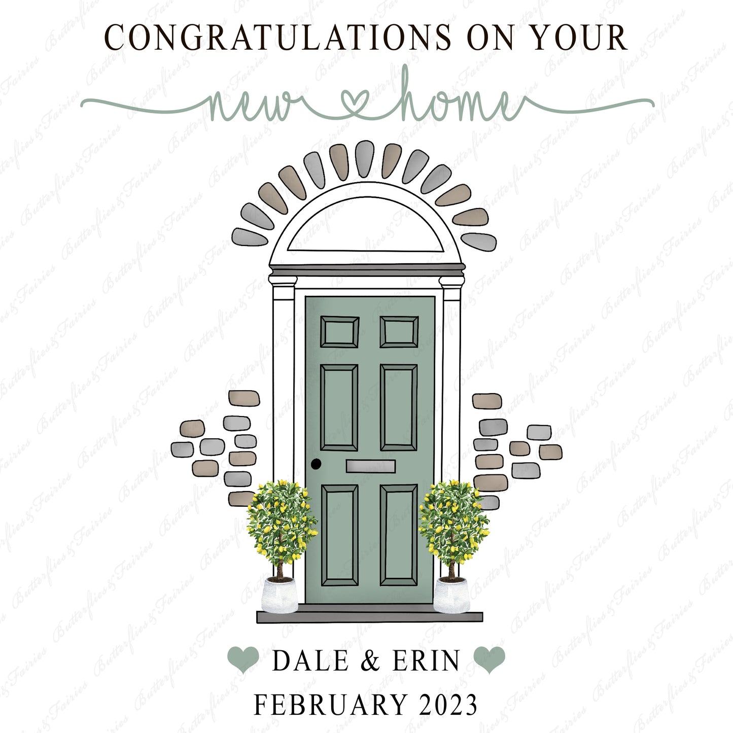 Personalised Good Luck in Your New Home Card