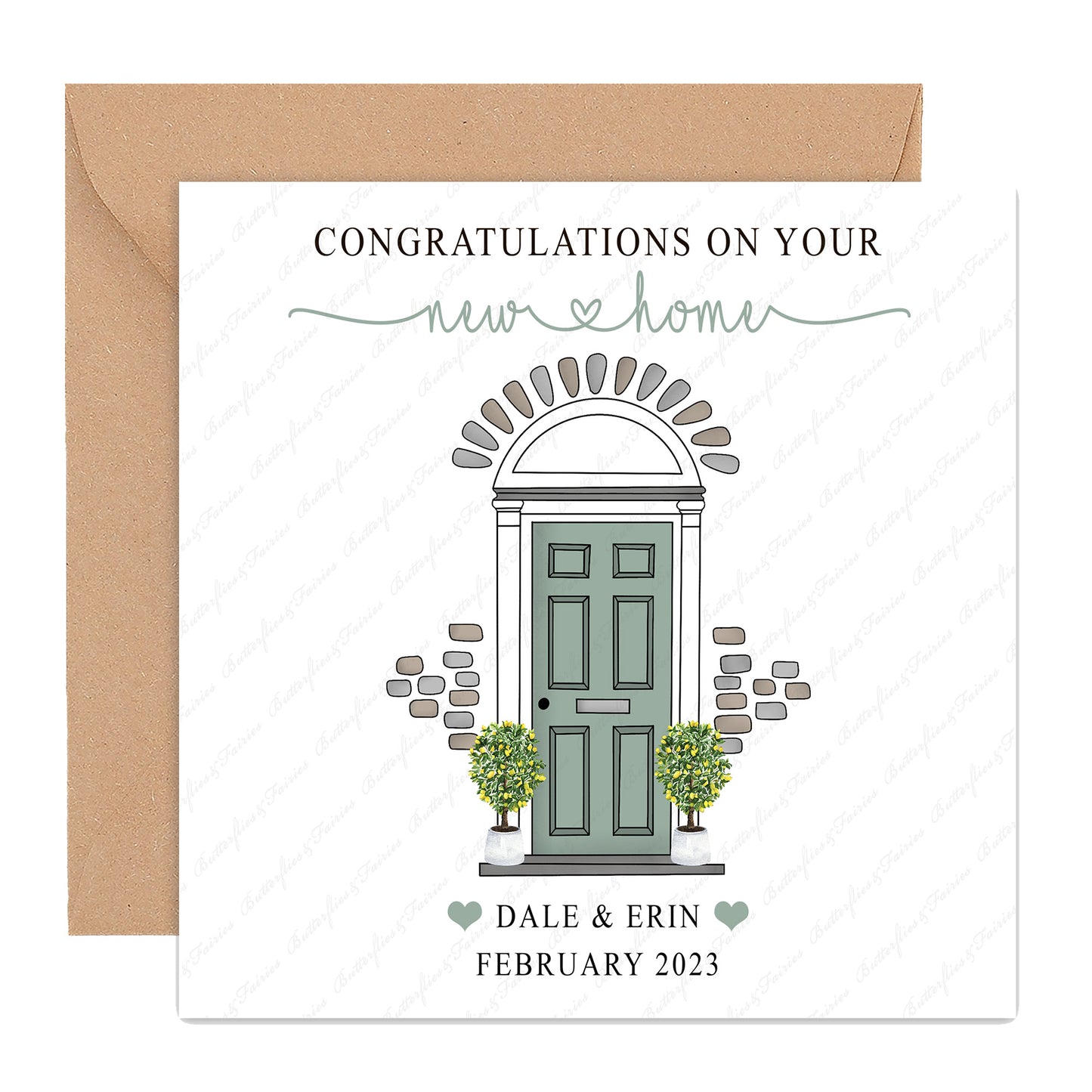 Personalised Good Luck in Your New Home Card