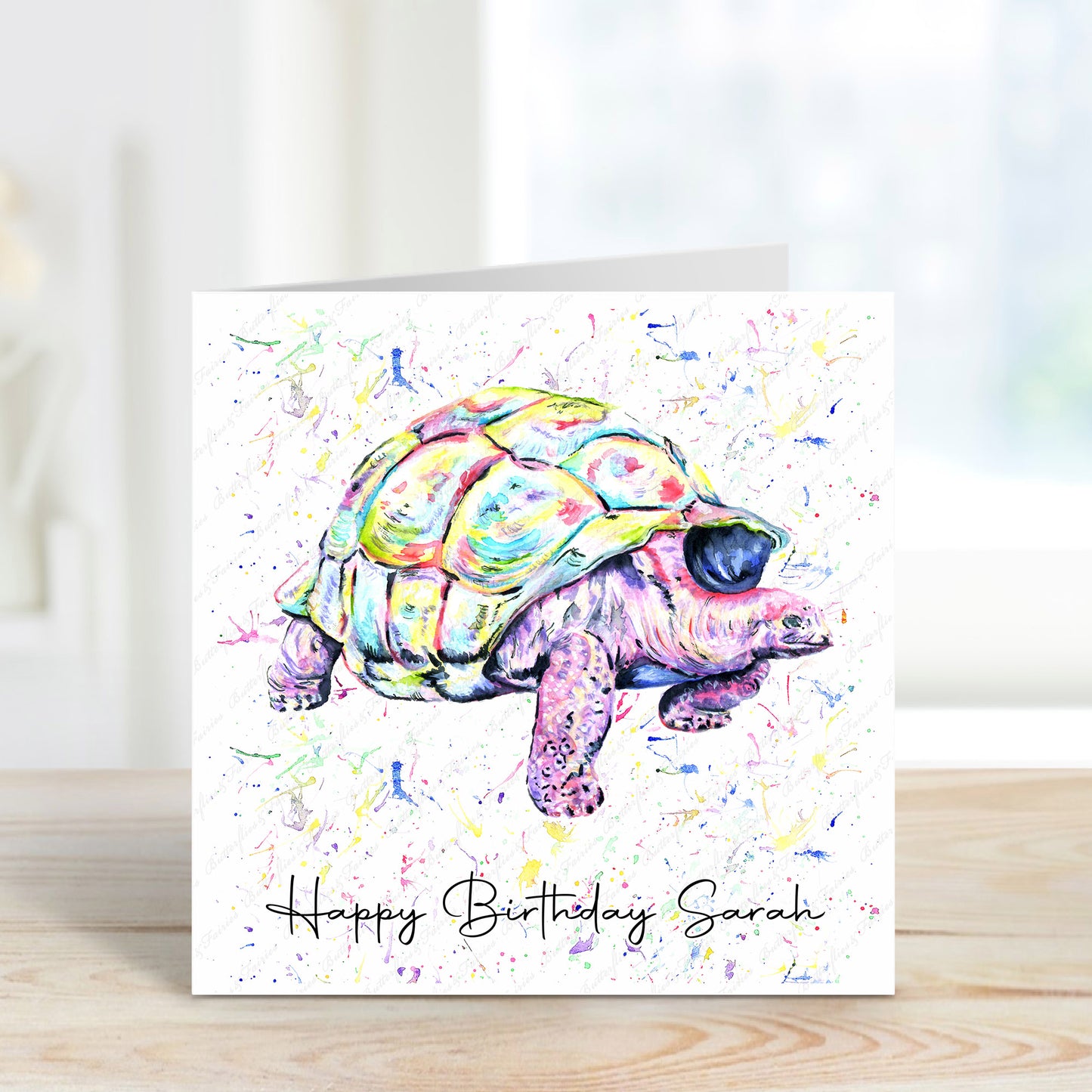 Personalised Tortoise Birthday Card