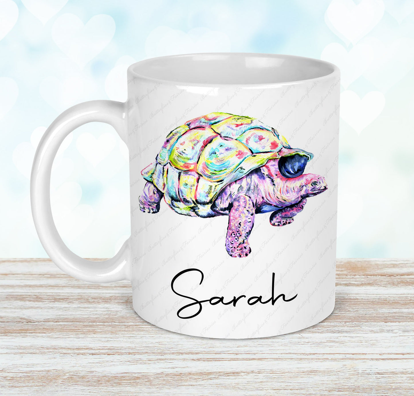 Personalised Tortoise Mug and Coaster Set