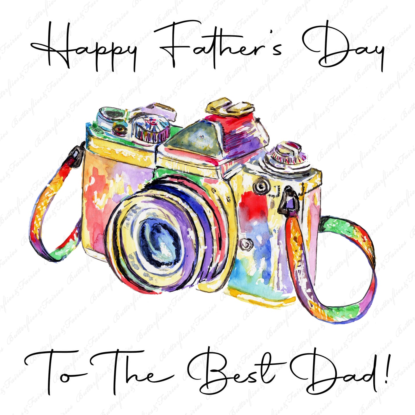 Personalised Camera Father's Day Card