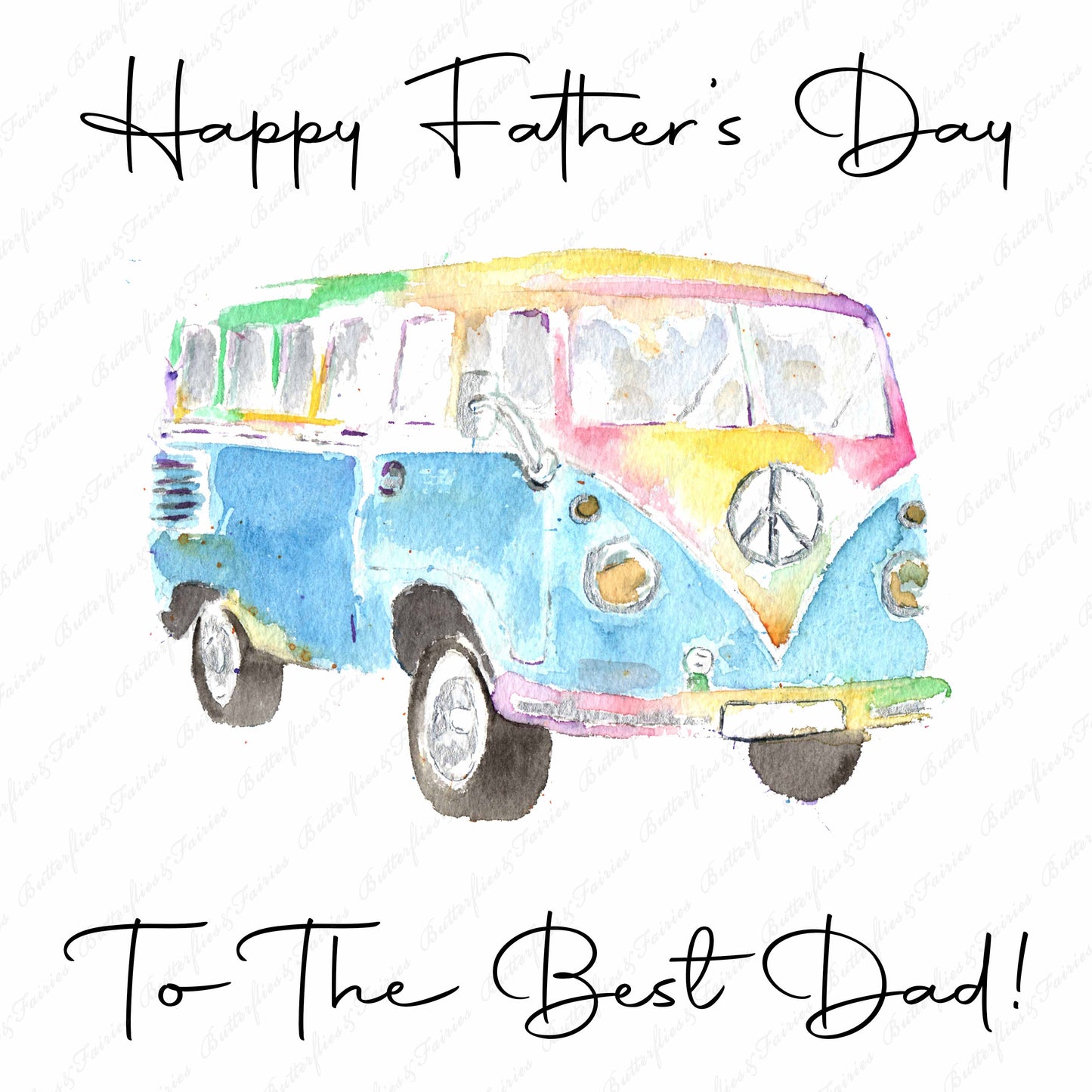 Personalised Camper Van Father's Day Card