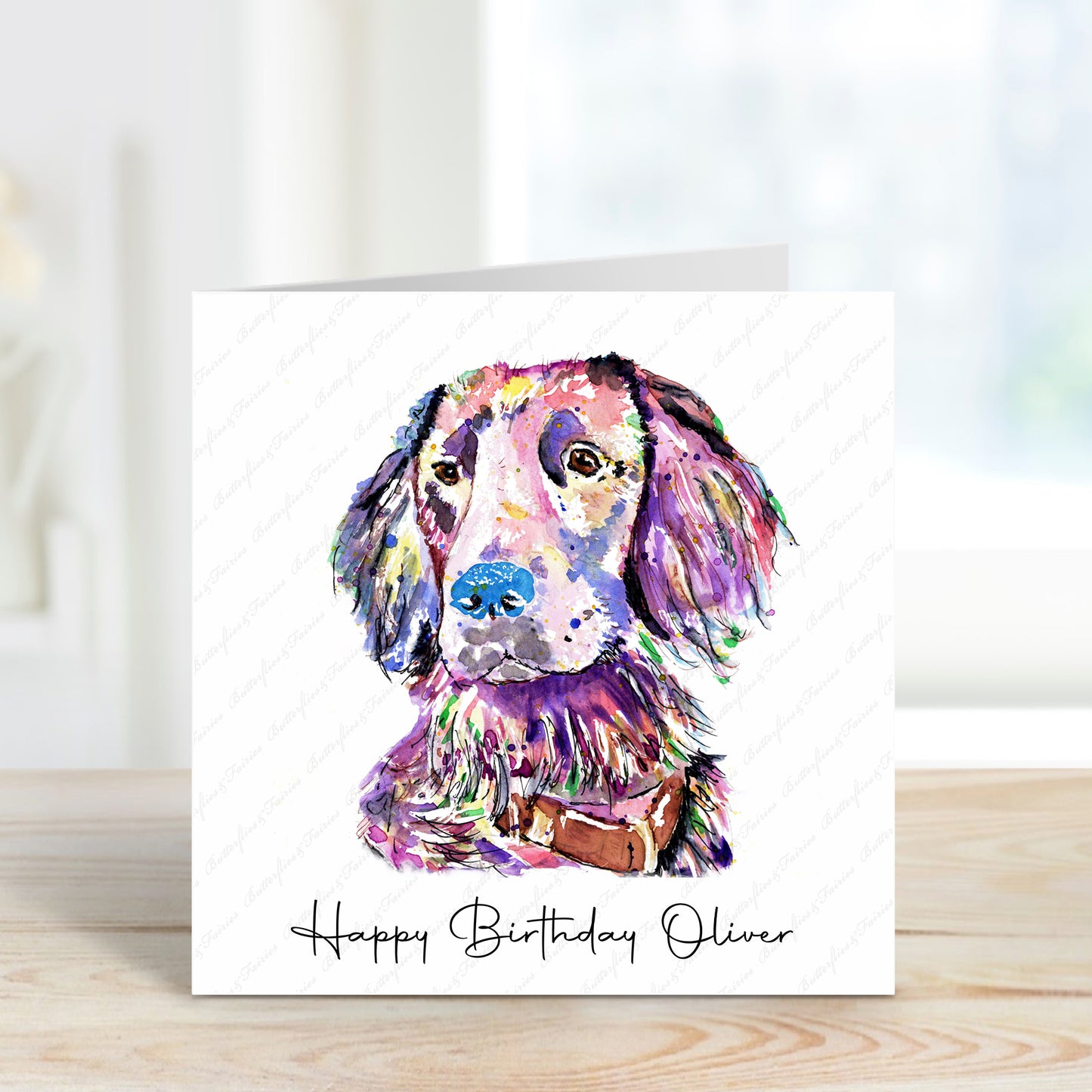 Personalised Retriever Dog Birthday Card