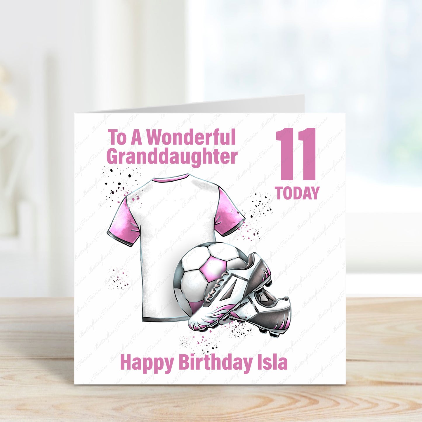 Personalised Football Birthday Card - Lots of kit colours available