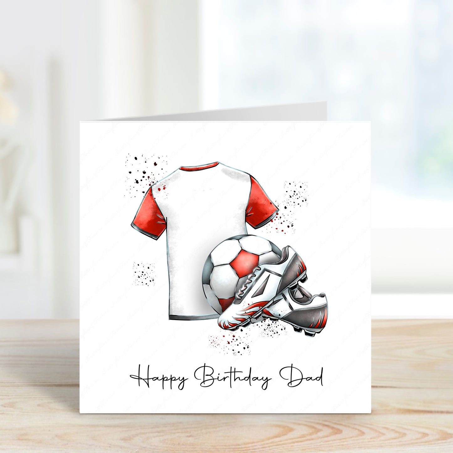 Personalised Football Birthday Card - Lots of kit colours available