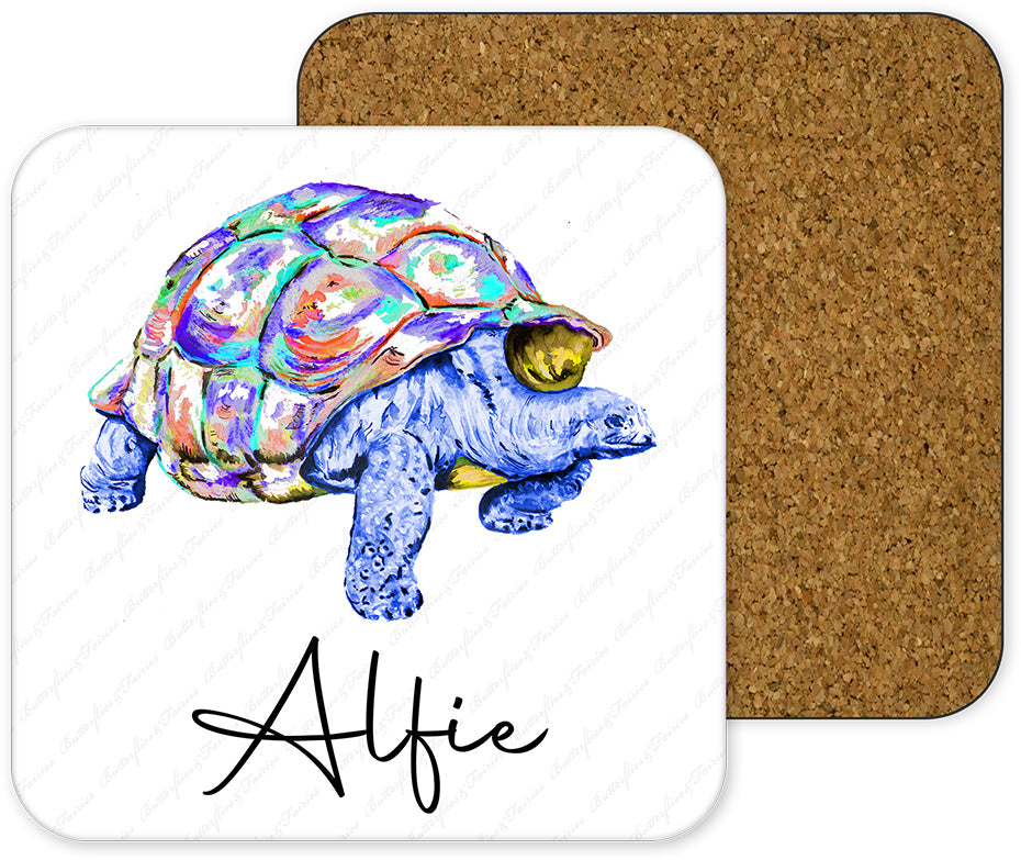 Personalised Tortoise Mug and Coaster Set