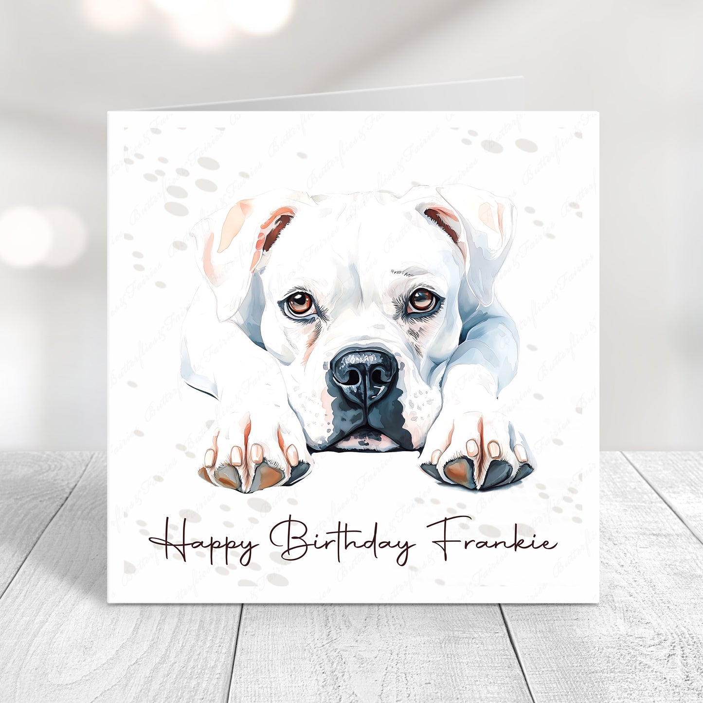 Personalised Boxer Birthday Card – Cute Dog Lover Card
