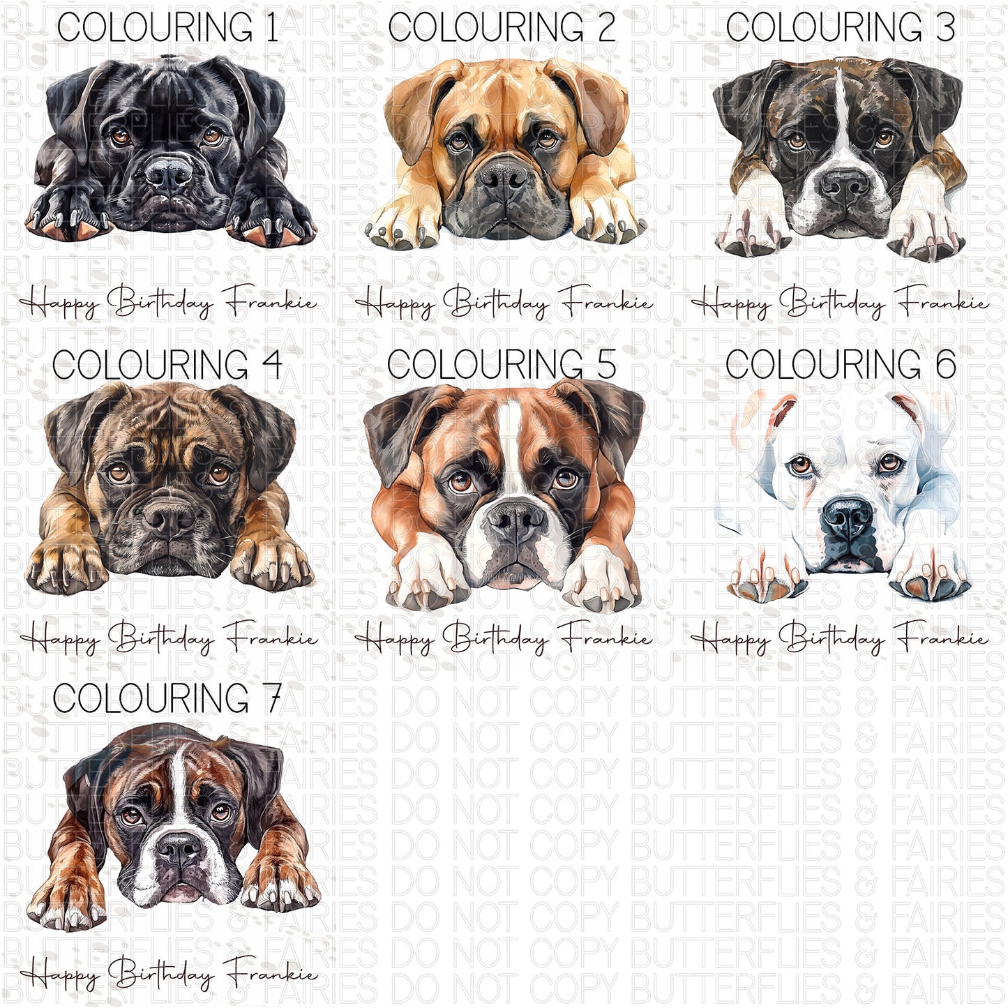 Personalised Boxer Birthday Card – Cute Dog Lover Card