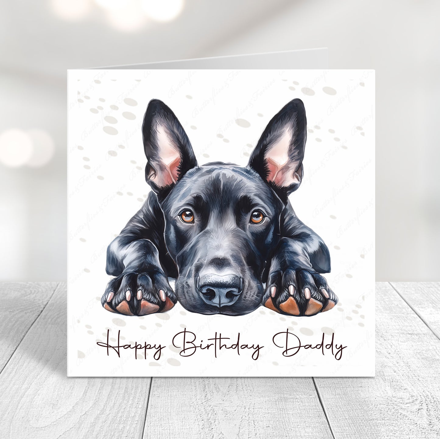 Personalised Bull Terrier Birthday Card – Cute Dog Lover Card