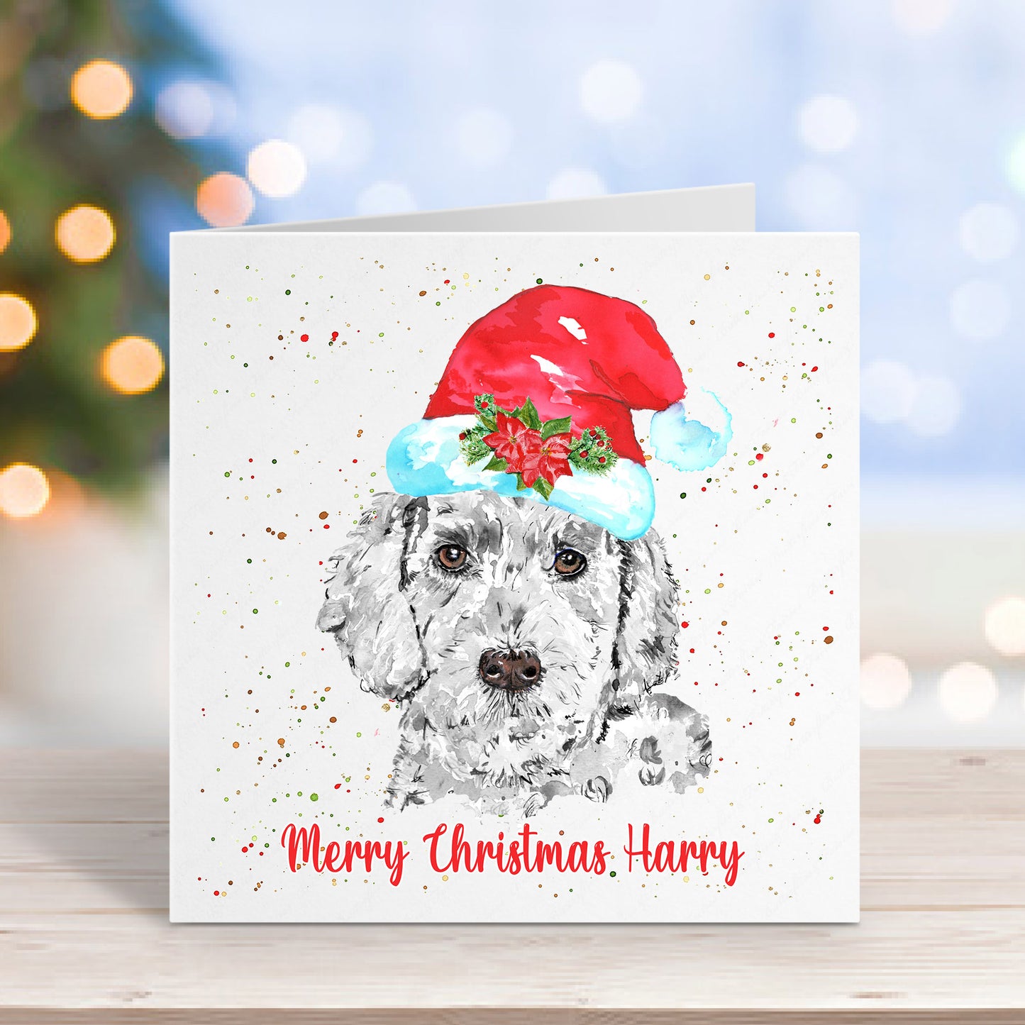 Personalised Cockapoo Christmas Card