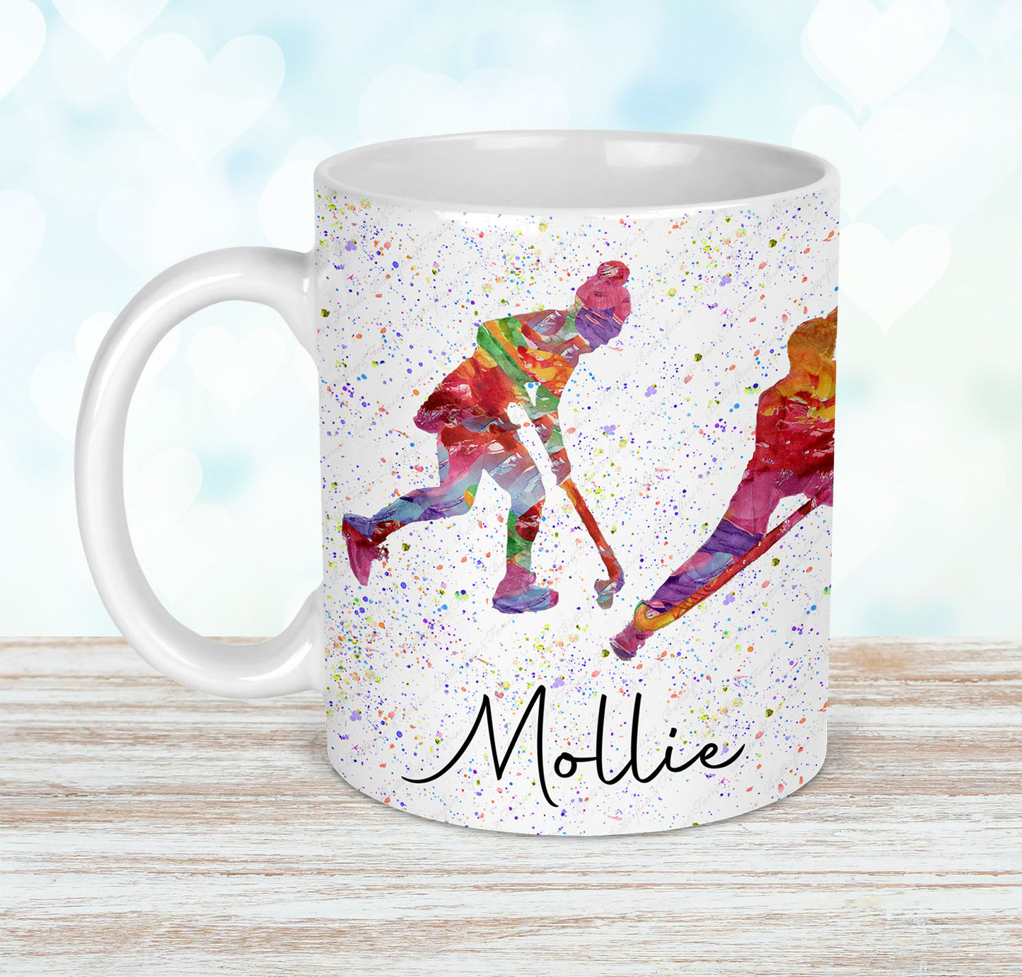 Personalised Hockey Mug and Coaster Set