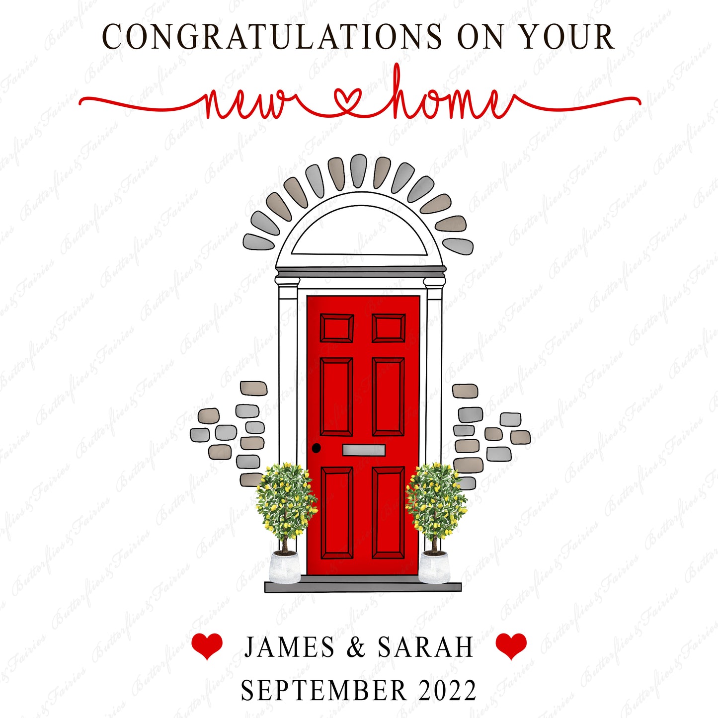 Personalised Good Luck in Your New Home Card