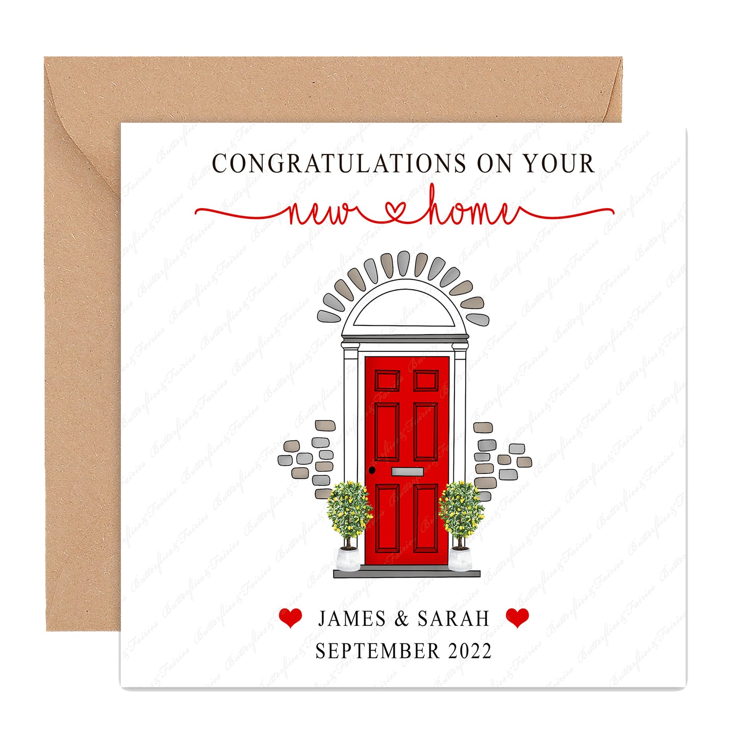 Personalised Good Luck in Your New Home Card