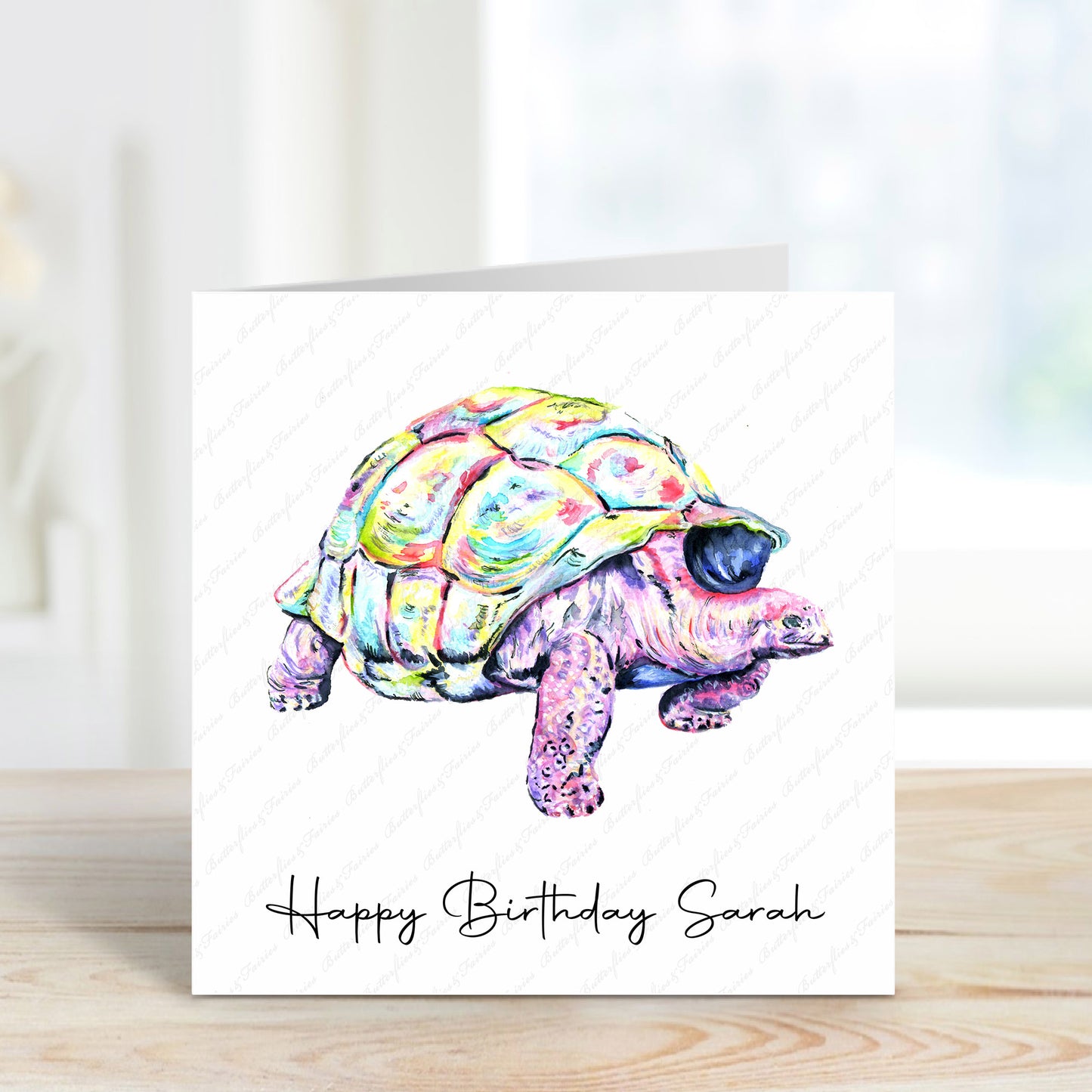 Personalised Tortoise Birthday Card