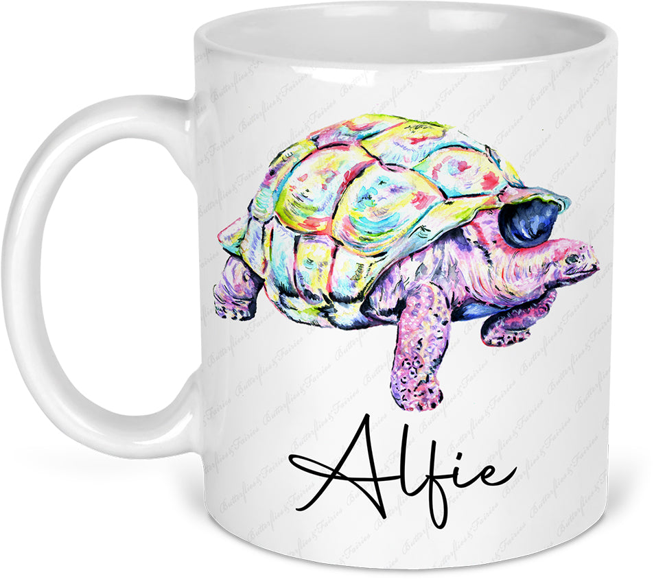 Personalised Tortoise Mug and Coaster Set