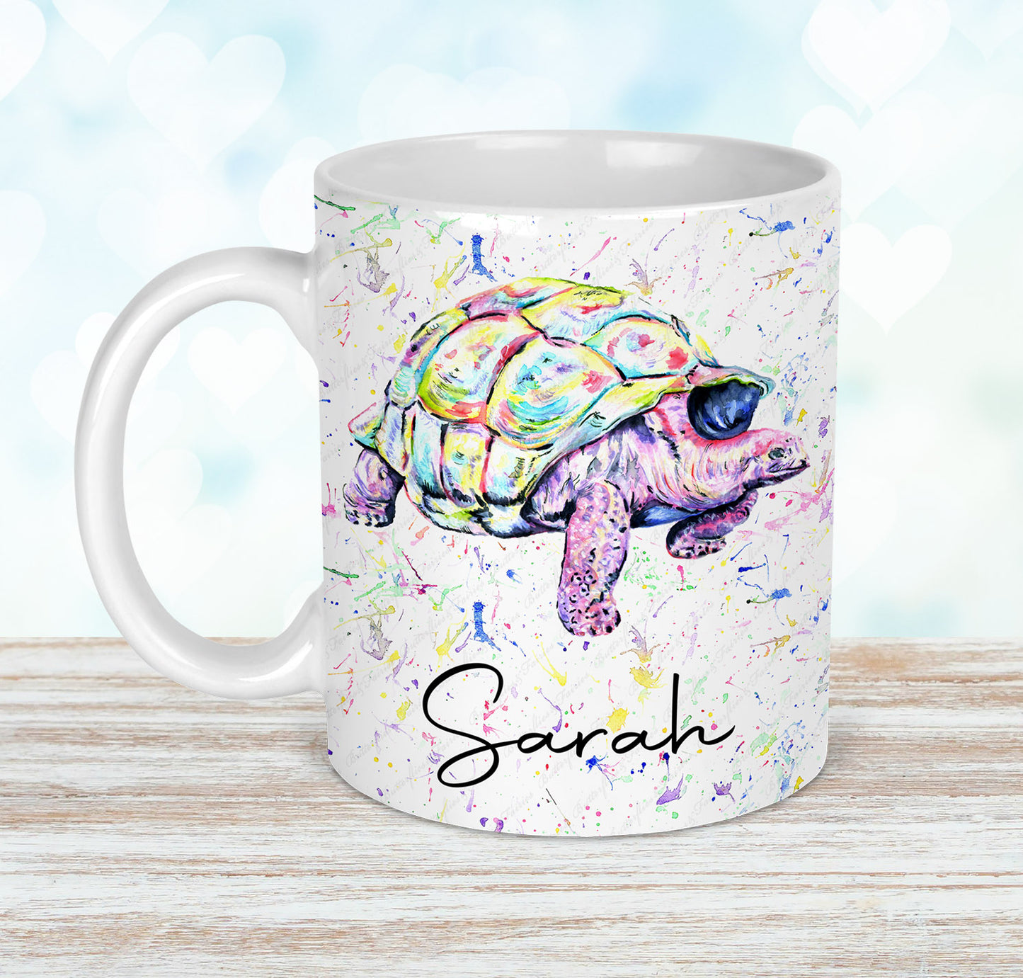 Personalised Tortoise Mug and Coaster Set