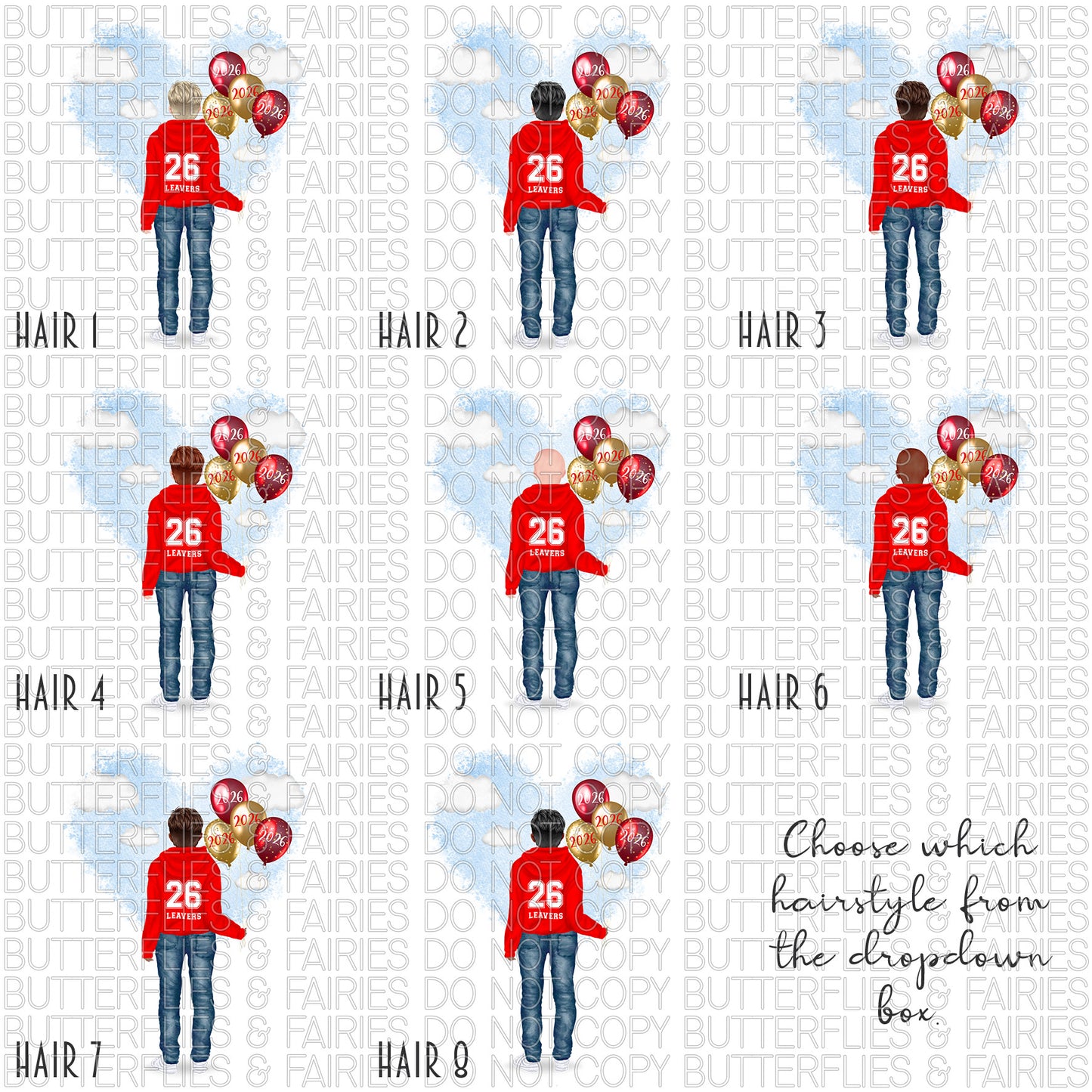 Personalised School Leaver Card 2026 – Boy with Red Leavers Hoodie | Last Day of School Card