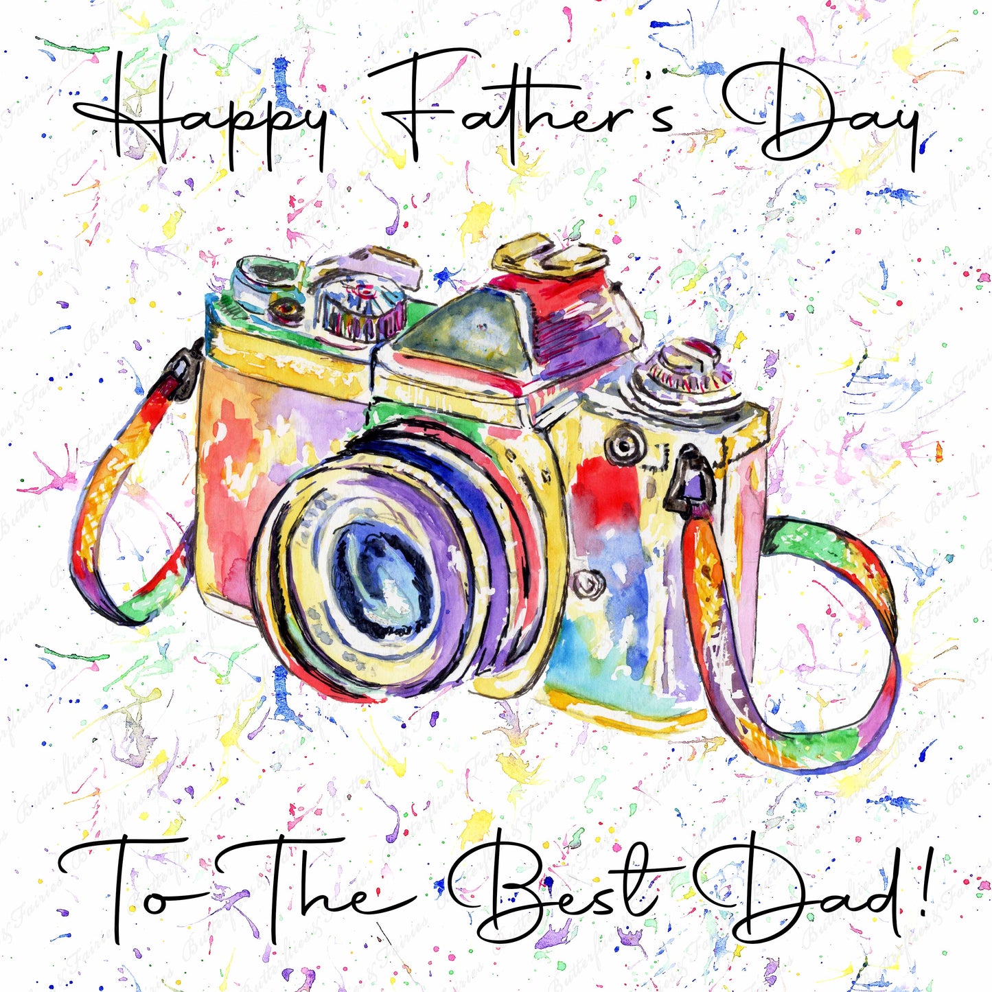 Personalised Camera Father's Day Card