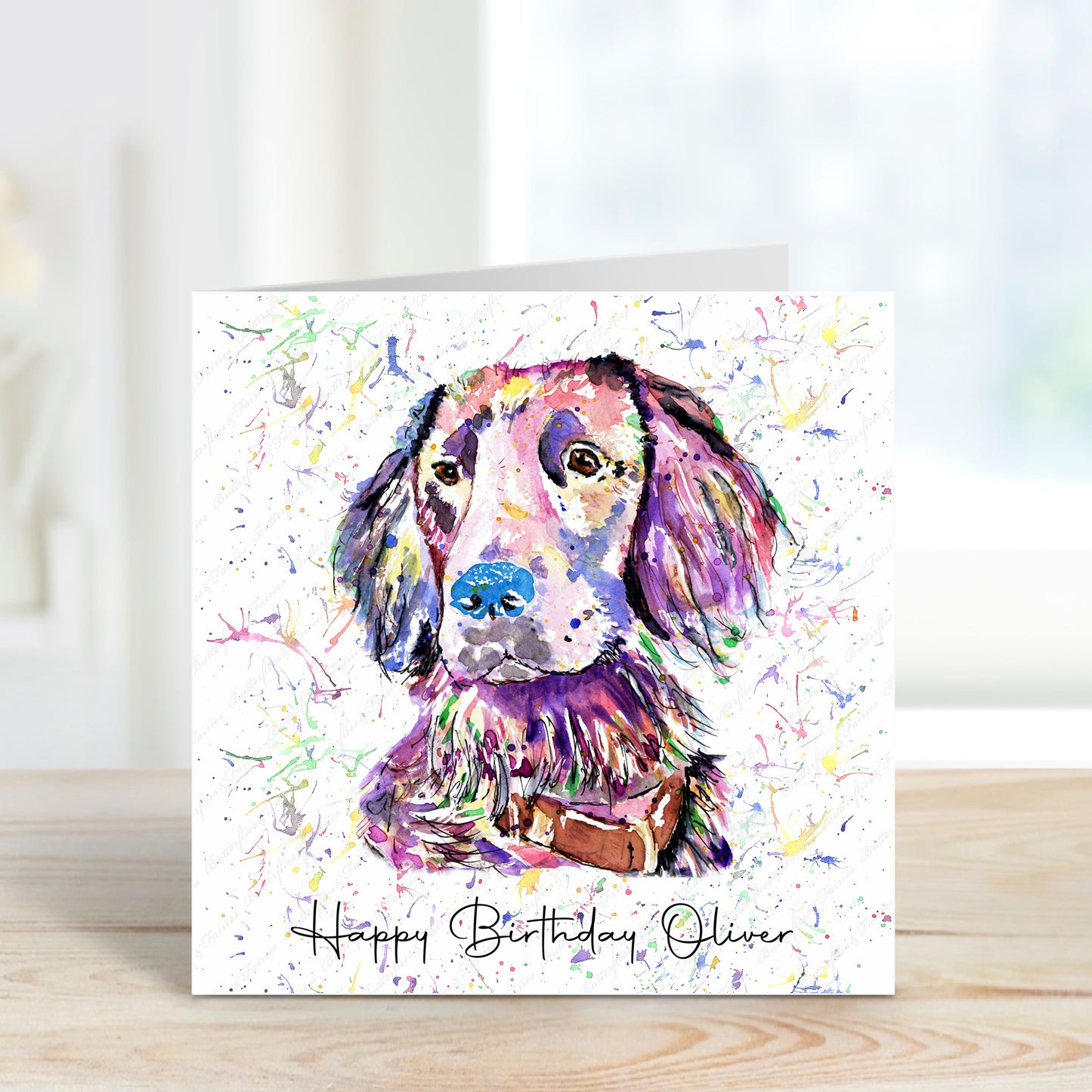 Personalised Retriever Dog Birthday Card